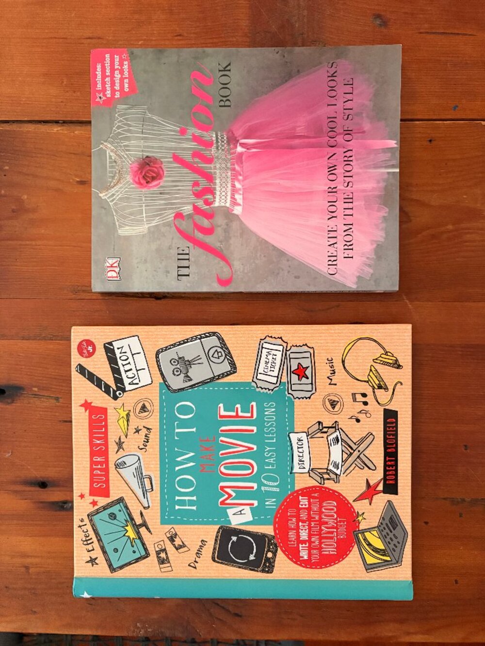 2 TWEEN/TEEN NEW BOOKS ON FASHION (DK) AND FILM MAKING FOR BUDDING ARTISTS